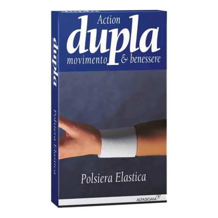 Dupla Action White Elastisches Armband M Alfasigma 1 Stück