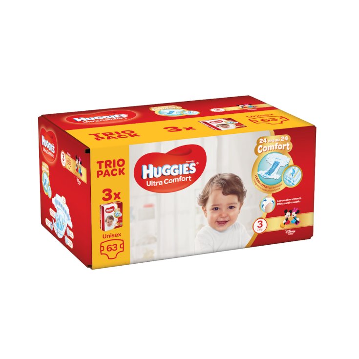 HUGGIES ULTRAKOMFORT TRI3 63P