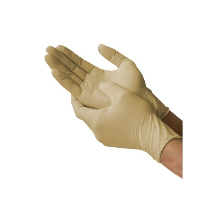 LATEXHANDSCHUHE MIT POLV S 100STK