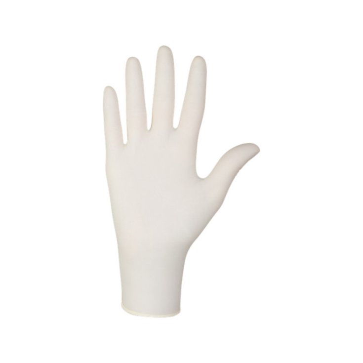 LATEXHANDSCHUHE MIT POLV M 100STK