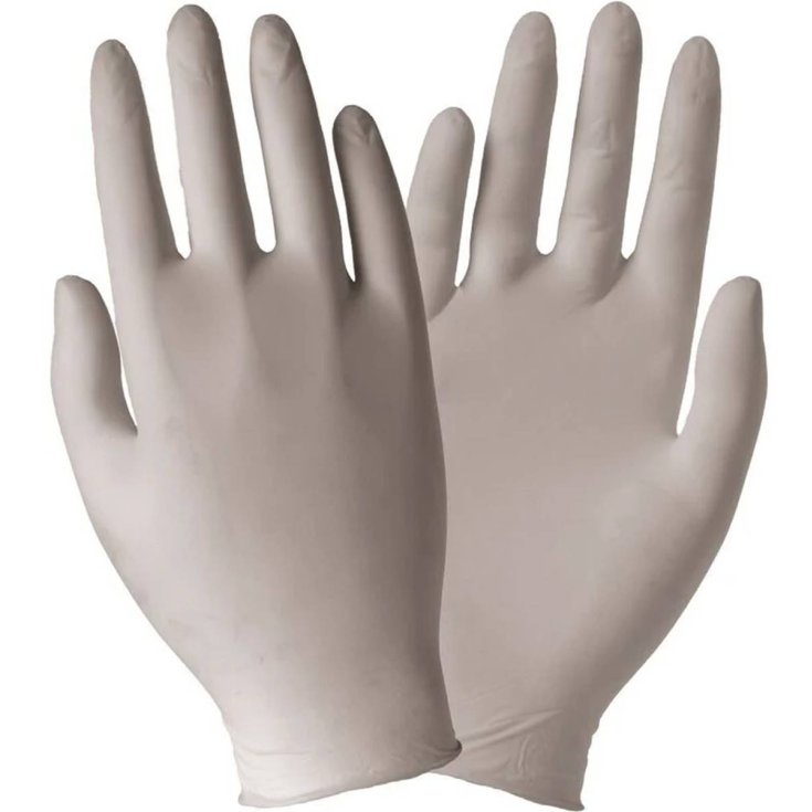 LATEXHANDSCHUHE MIT POLV L 100STK