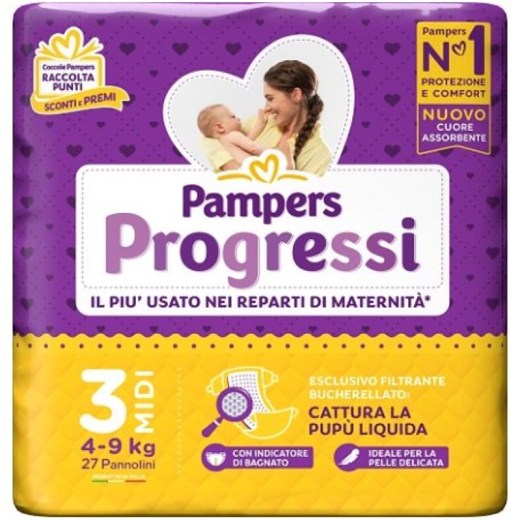 PAMPERS PROG MIDI 27STK