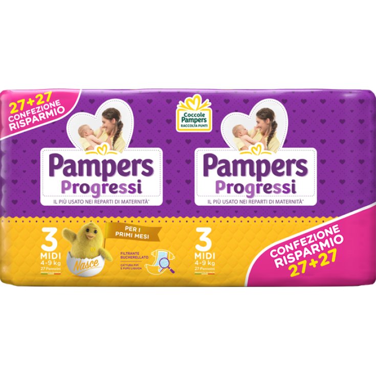 PAMPERS PROG MIDI PAC DPP 54STK