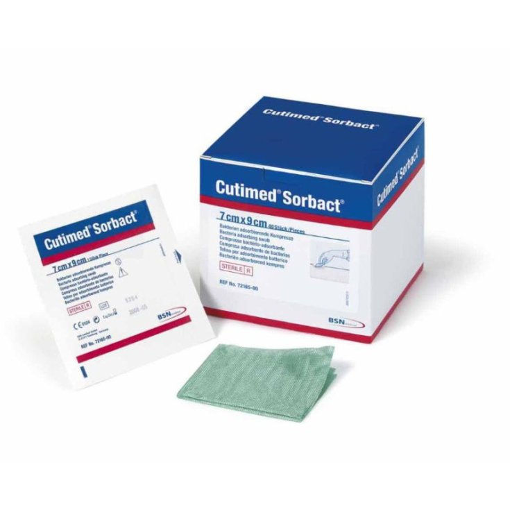 CUTIMED SORBACT GAUZE 7X9CM 5St