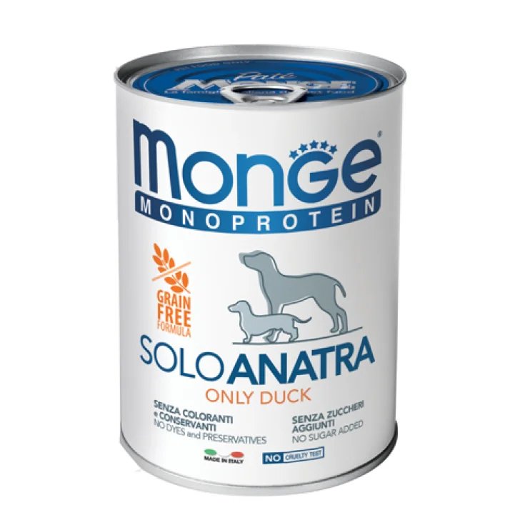 MONGE SINGLE PROT 100 % ENTE 400G