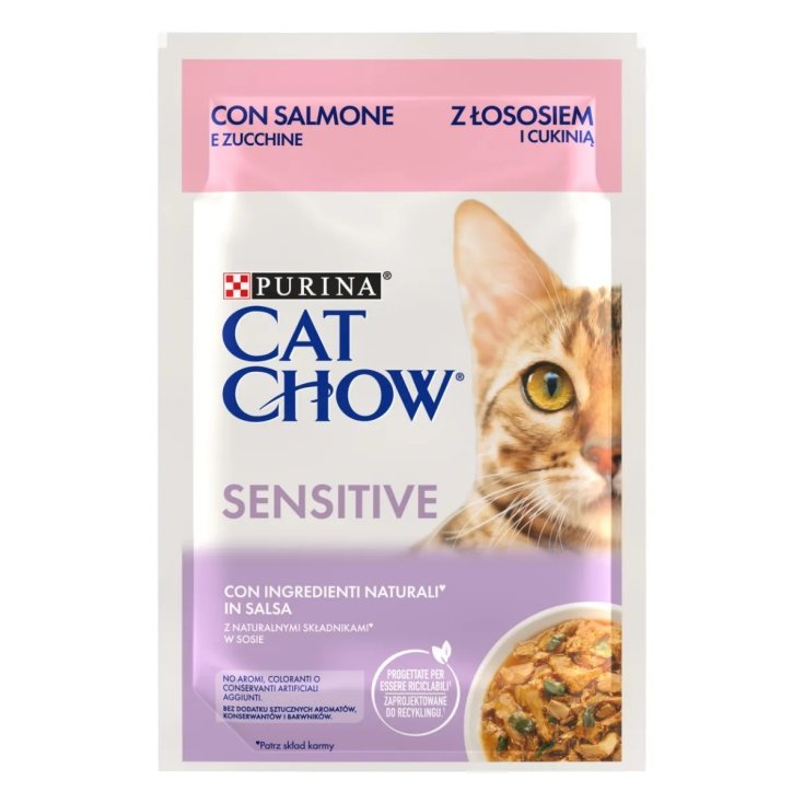 CAT CHOW SENSING SALM & ZUCKER 4X85GR