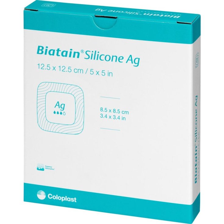 Biatain Silikon Ag 12,5x12,5cm Coloplast 5 Stück