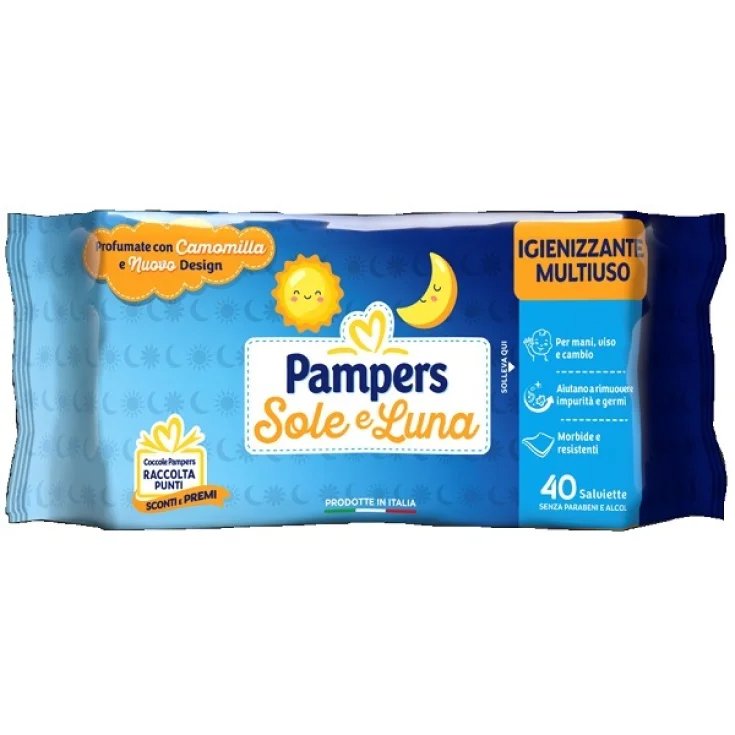 PAMPERS WIPES SUN&MOON 40ST