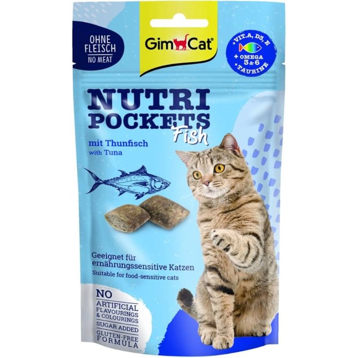 GIMCAT NUTRI POCKETS FISH TON