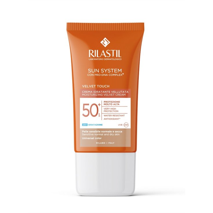 Crema Idratante Vellutata SPF50+ Colorata Velvet Touch Rilastil 50ml