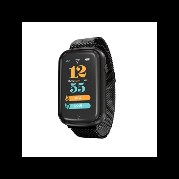 SMARTWATCH STEPS MAGLIA BLACK