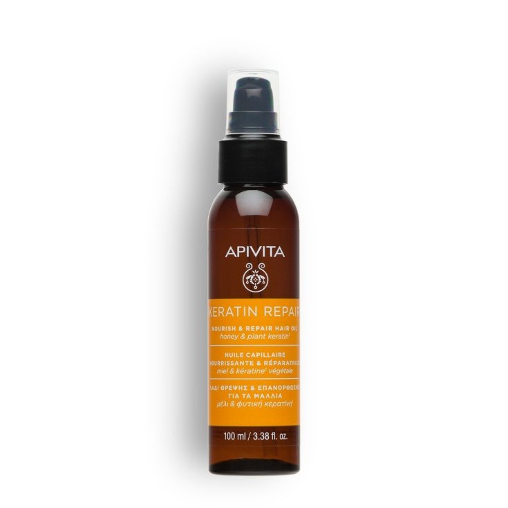 Keratin Repair Nourish & Repair Hair Oil Apivita 100ml