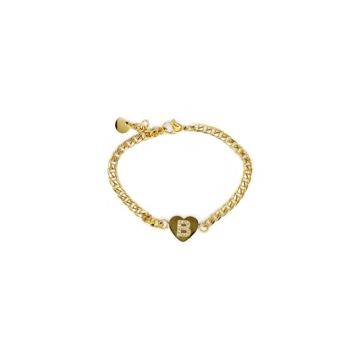 ABC BRACCIALE LETT B RIG ORO