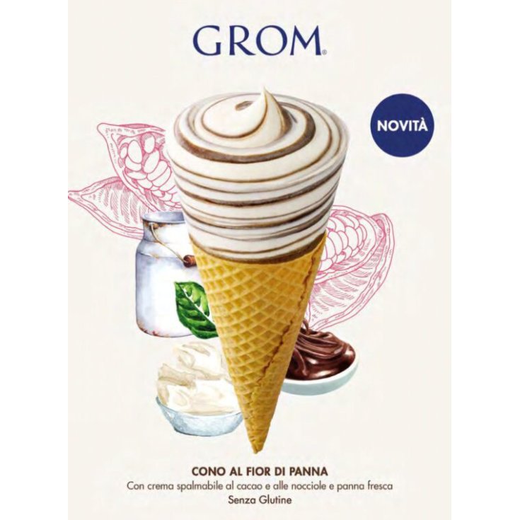 GROM CONO FIOR DI PANNA 3X58G