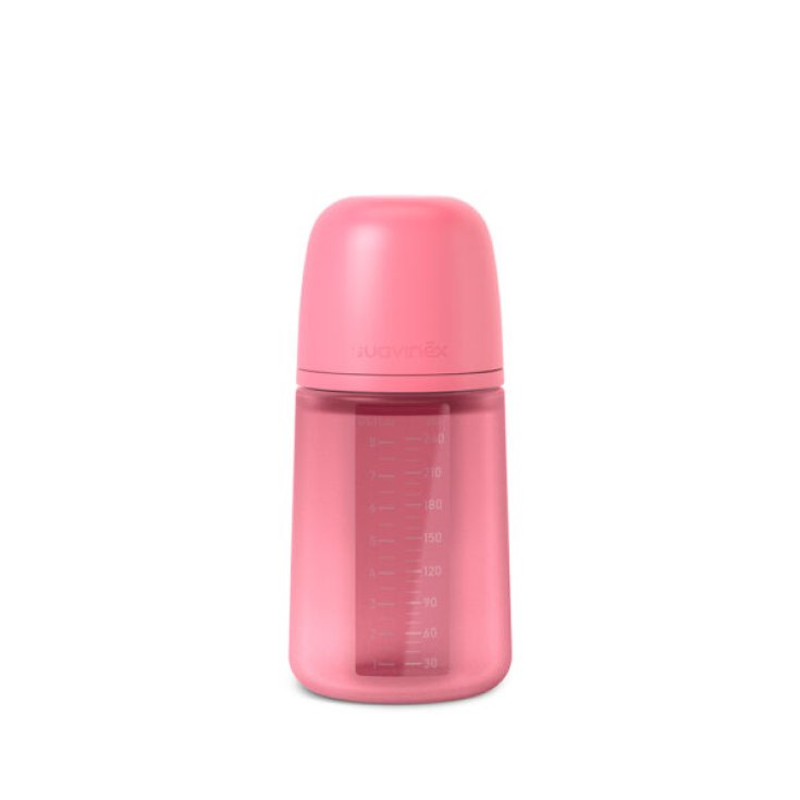 Biberon Silicone Fucsia Colour Essence Suavinex 240ml