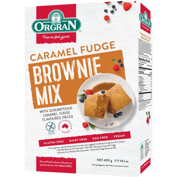 ORGRAN MIX BROWNIE CARAMELLO