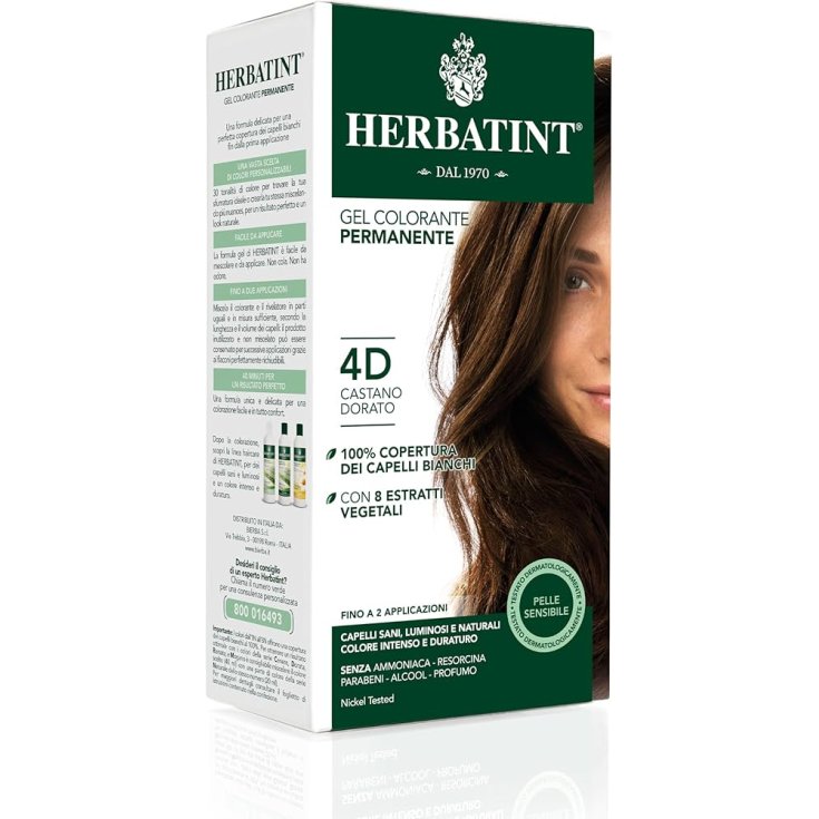 HERBATINT 4D CASTANO DOR 170ML