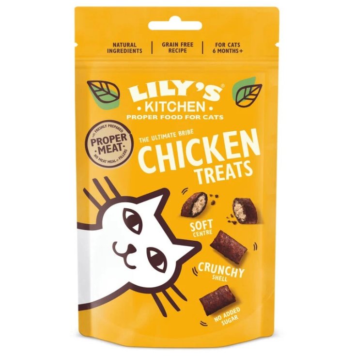 LK SNACKS CAT CHICK PIL POL60G