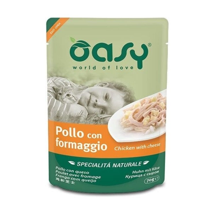 OASY WET CAT ML POLLO/FOR 70G