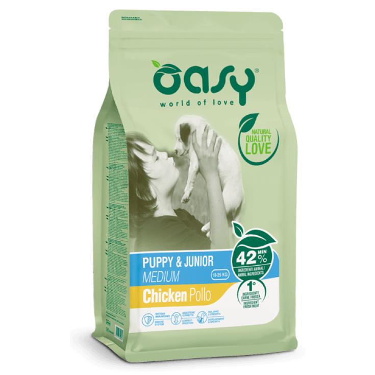 OASY DRY DOG PUPPY&J M 3KG NP