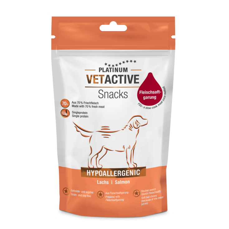 VETACTIVE SNACK HYPO SALMON 200G