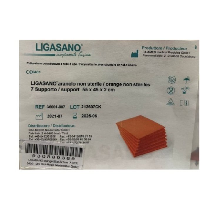 LIGASANO ORANGE 55X45X2CM 7PZ