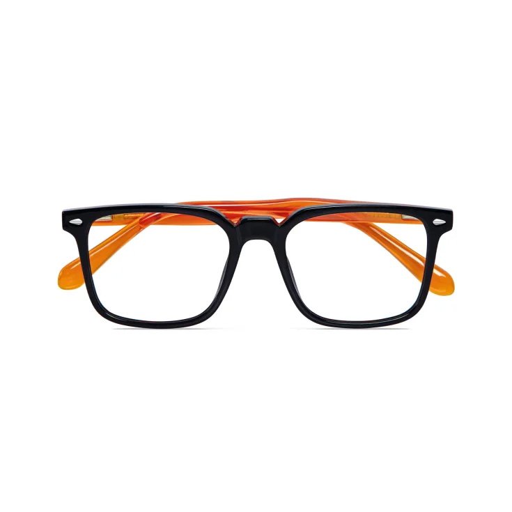 Occhiali da Lettura TAHITI Nero-Arancio 2,50 Twins Gold