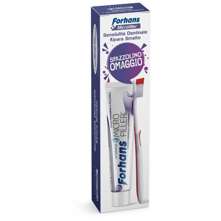 Forhans Dentifricio Microfille + Spazzolino 1+1