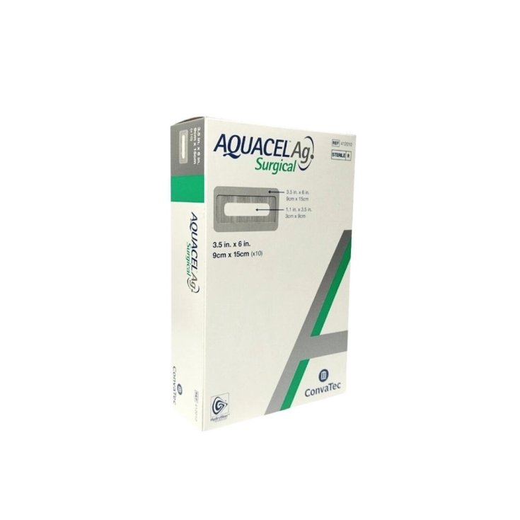Aquacel AG&nbsp;Surgical 9x15cm 10 Pezzi