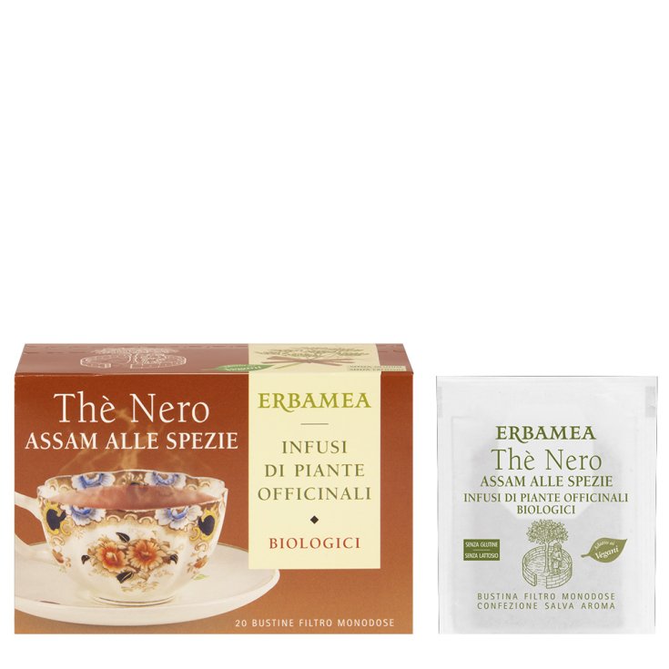Th&egrave; Nero Assam alle Spezie Bio ERBAMEA 20 Filtri