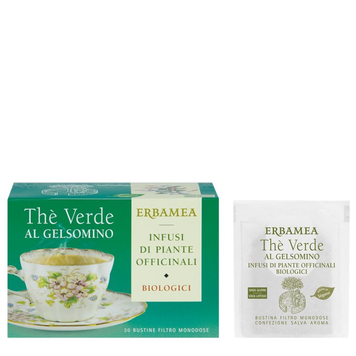 Th&egrave; Verde al Gelsomino Bio ERBAMEA 20 Filtri