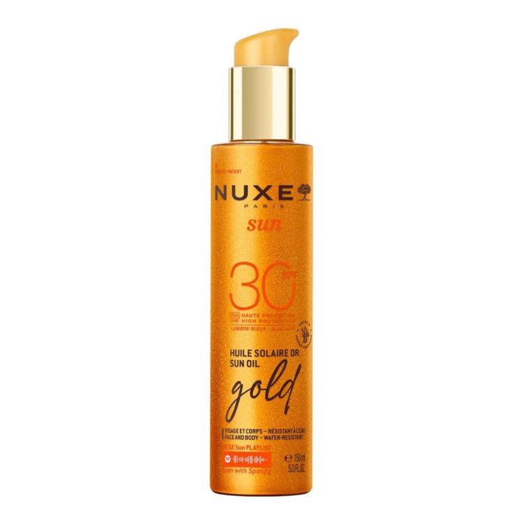 Nuxe Sun Olio solare dorato SPF30 per il corpo protezione alta 150 ml