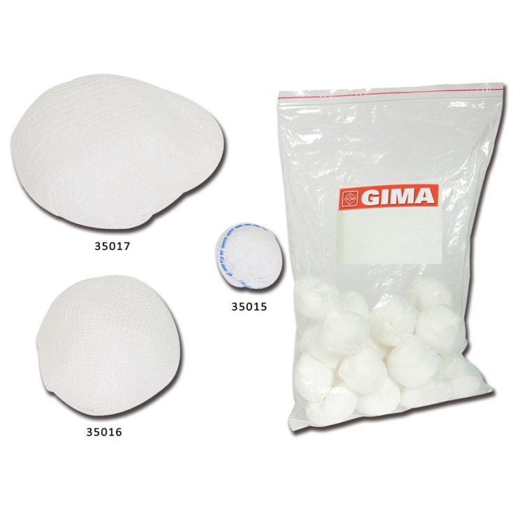 Tampone Rotondi Di Garza 15mm Cotone GIMA 1000 Pezzi