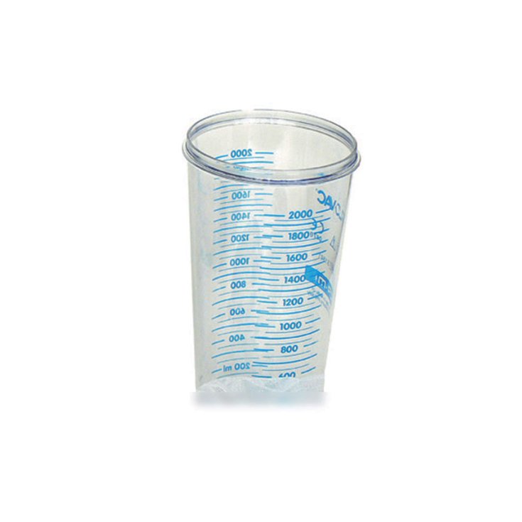 Vaso Flovac&reg; 2L Per Sacche Monouso Flow-Meter&trade;