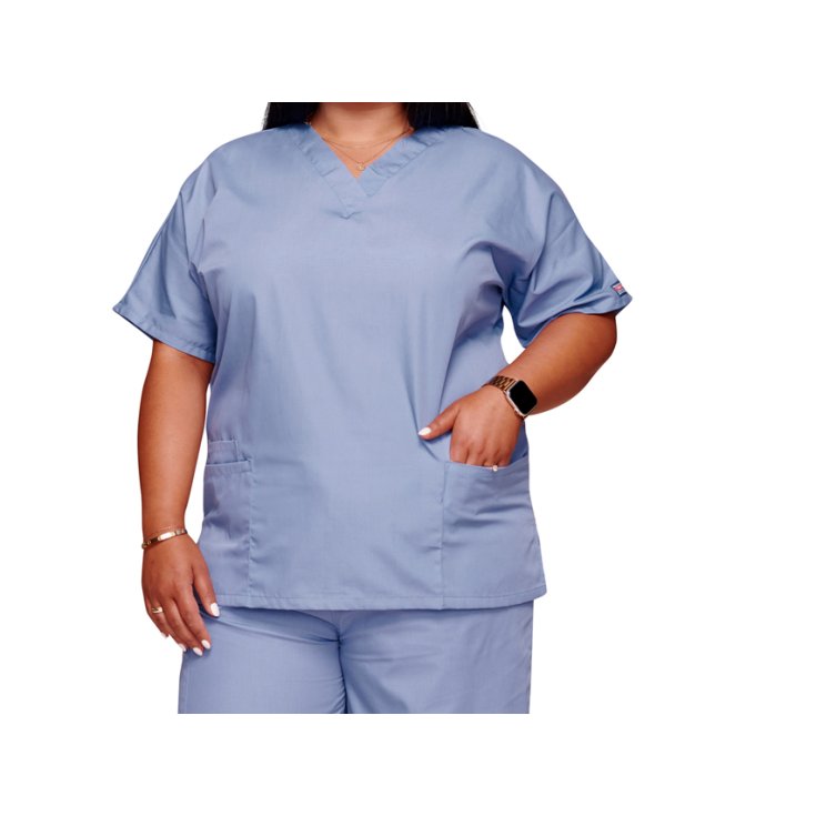Casacca Scollo A V Cherokee Originals - Donna XXS - Celeste GIMA