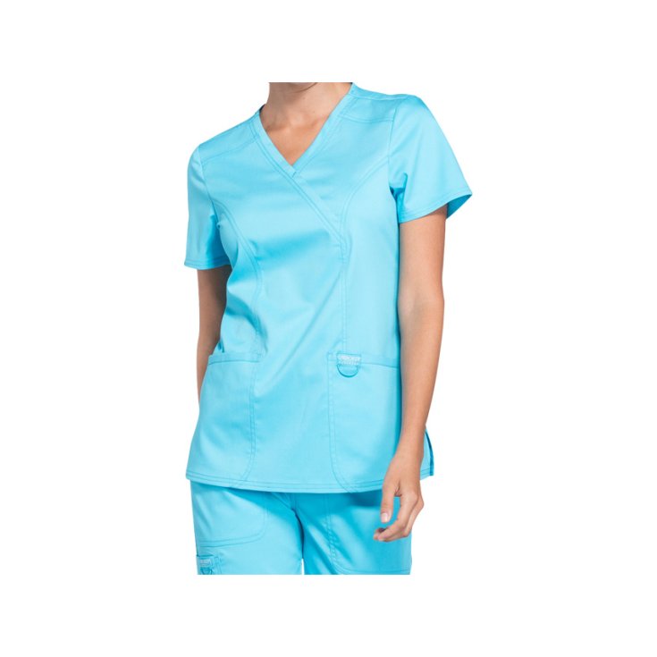 Casacca Finto Incrocio Cherokee Revolution - Donna XL - Turchese GIMA