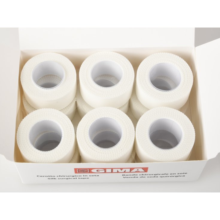 Cerotto Rocchetto Seta 10m x 2,5cm GIMA 12 Pezzi
