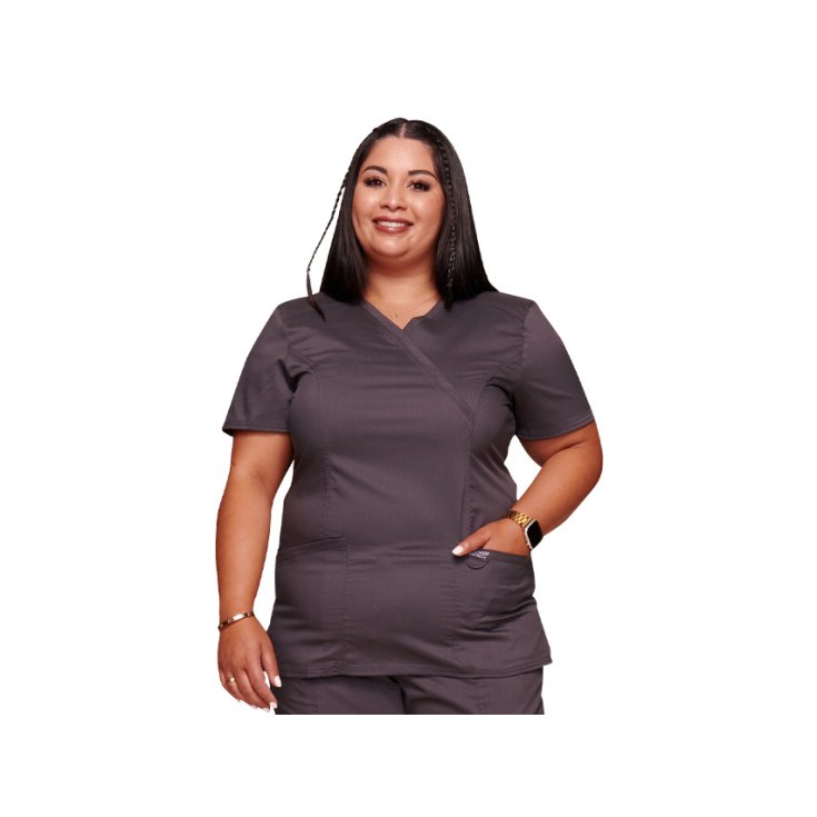 Casacca Finto Incrocio Cherokee Revolution - Donna XL - Peltro GIMA