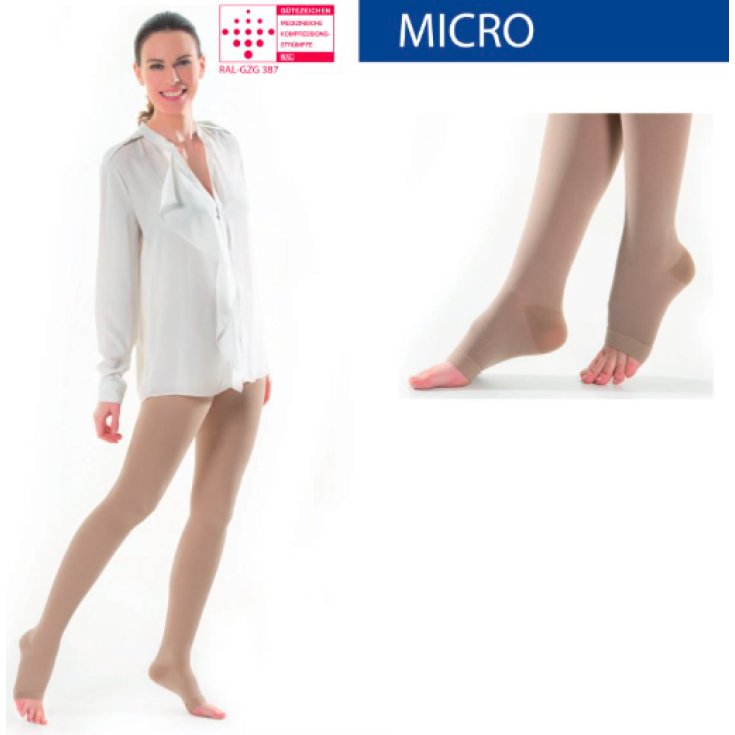Collant C1 Micro P.Aperta Beige Tg.XL K&agrave;mila Medical