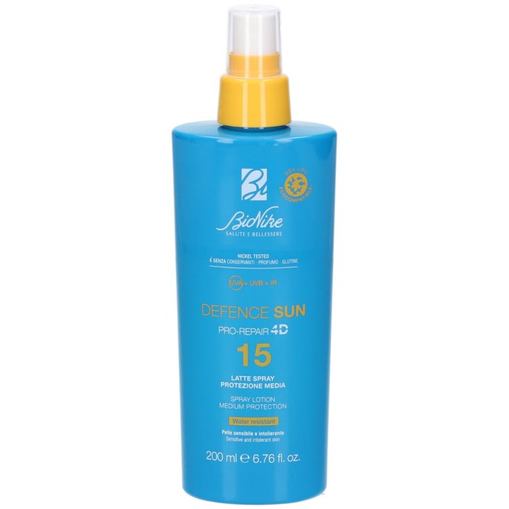Defence Sun Spf15 Latte Spray BioNike 200ml