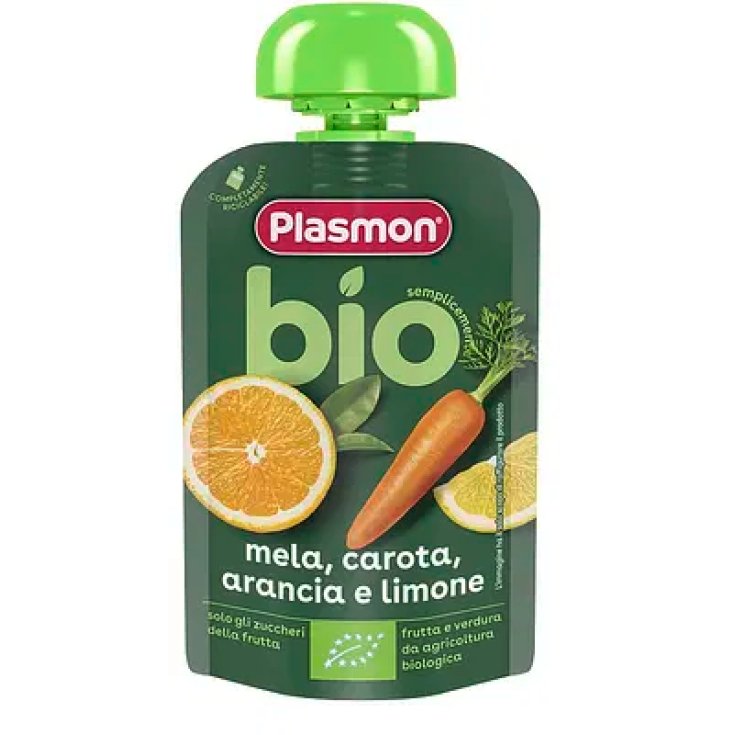 Omogeneizzato Frutta Frullata Mela Carota Arancia Limone Plasmon 100g