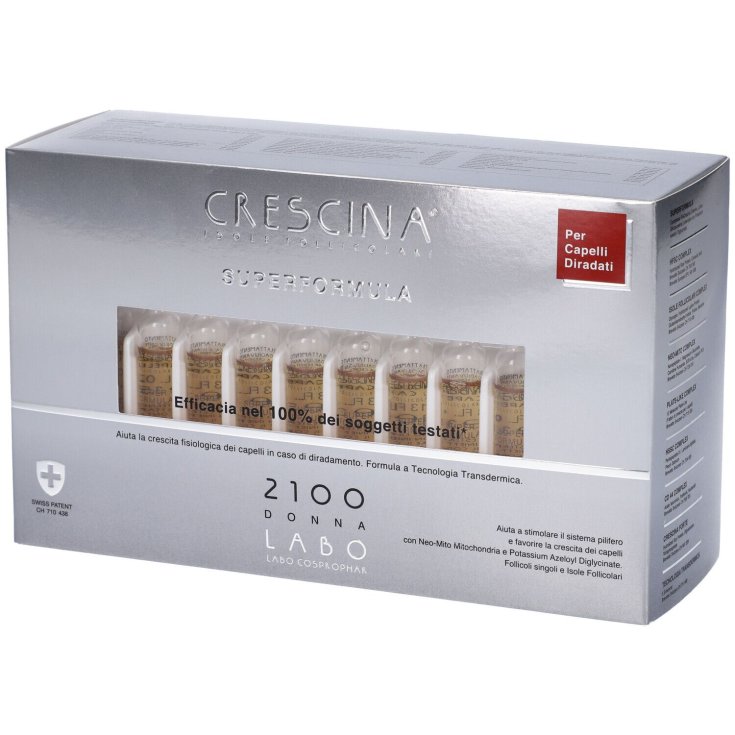 Protocollo Crescina Isole Follicolari 2100 Donna Labo 40 Fiale Da 3,5ml