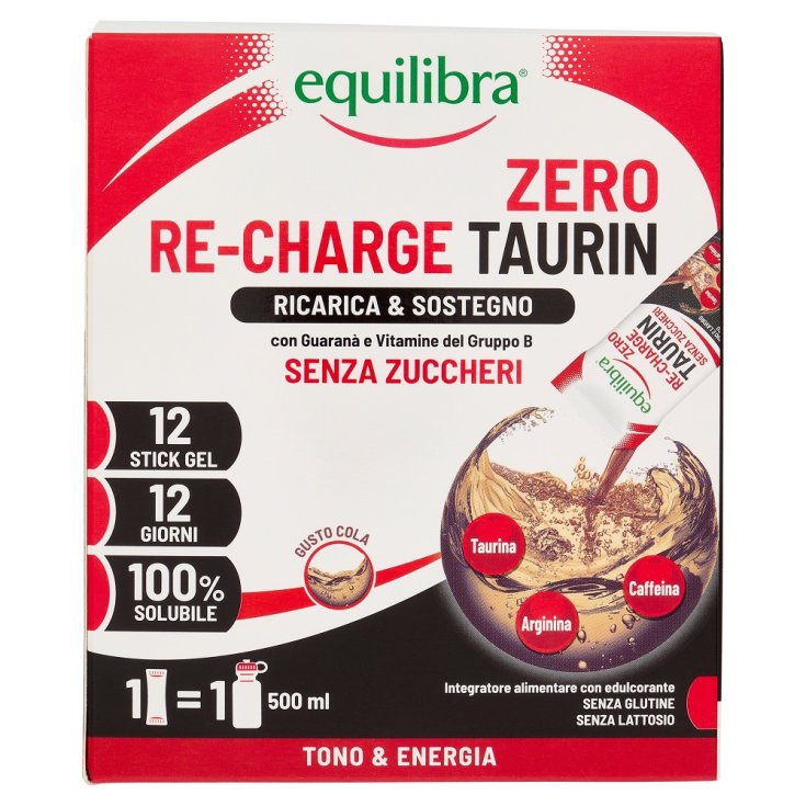 Re-Charge&nbsp;Taurin&nbsp;Zero Equilibra 12 Stick Gel