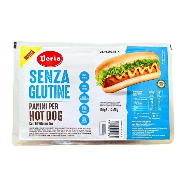 Panini per Hot Dog Doria 2x75g