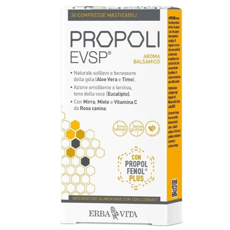Propoli Evsp Erba Vita 30 Compresse Masticabili