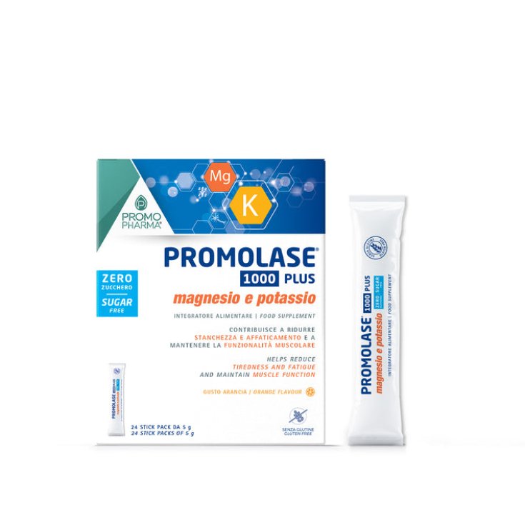 Promolase 1000&reg; Plus Senza Zucchero PromoPharma 24 Stick