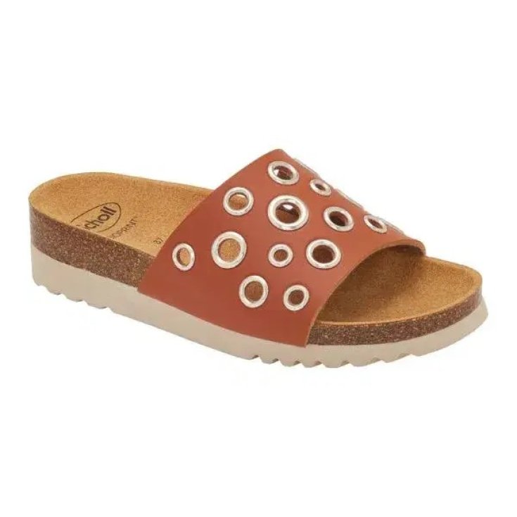 Scholl's Magaluf Sy W Cognac Sandali in Sughero