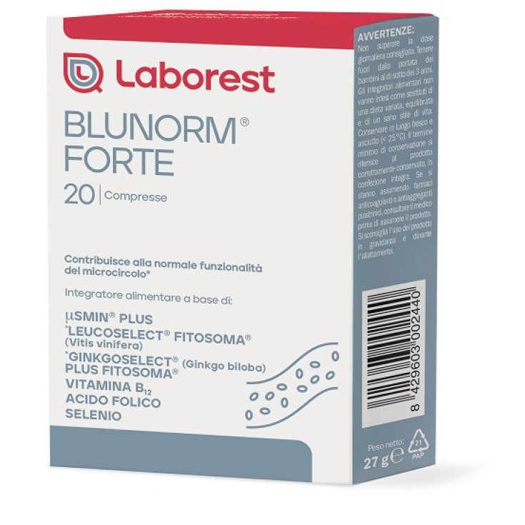 Blunorm Integratore Alimentare Forte 30 Compresse
