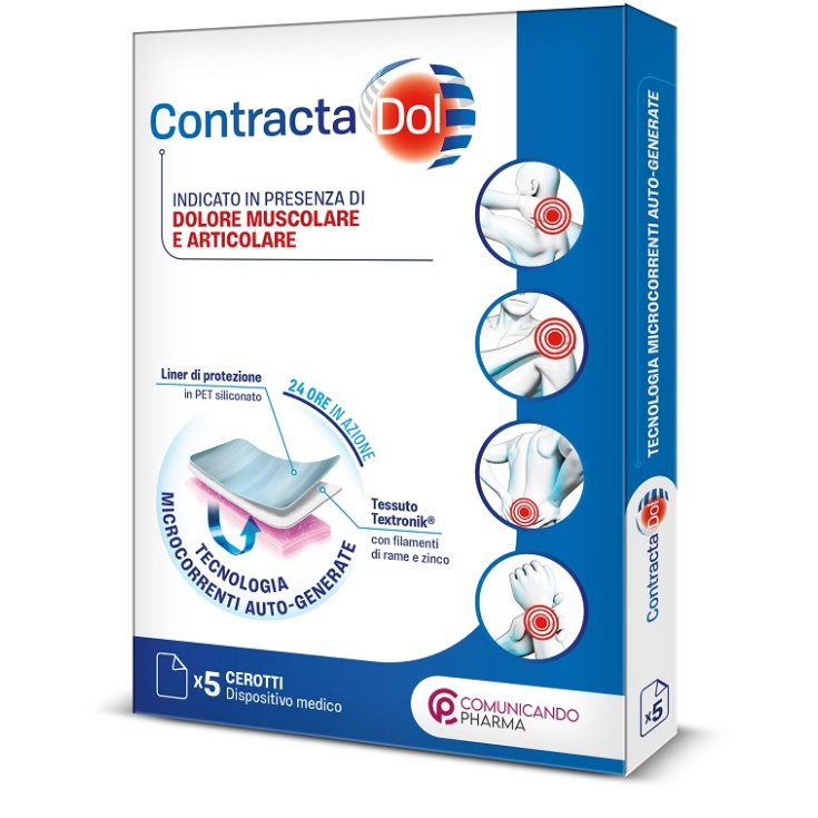 Comunicando Pharma Contractadol Cerotto Sollievo Dolore, 5 Pezzi
