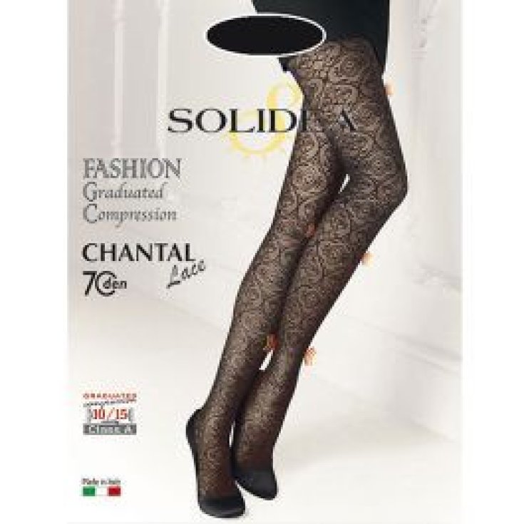 Solidea Chantal 70 Lace Collant Fantasia Champagne